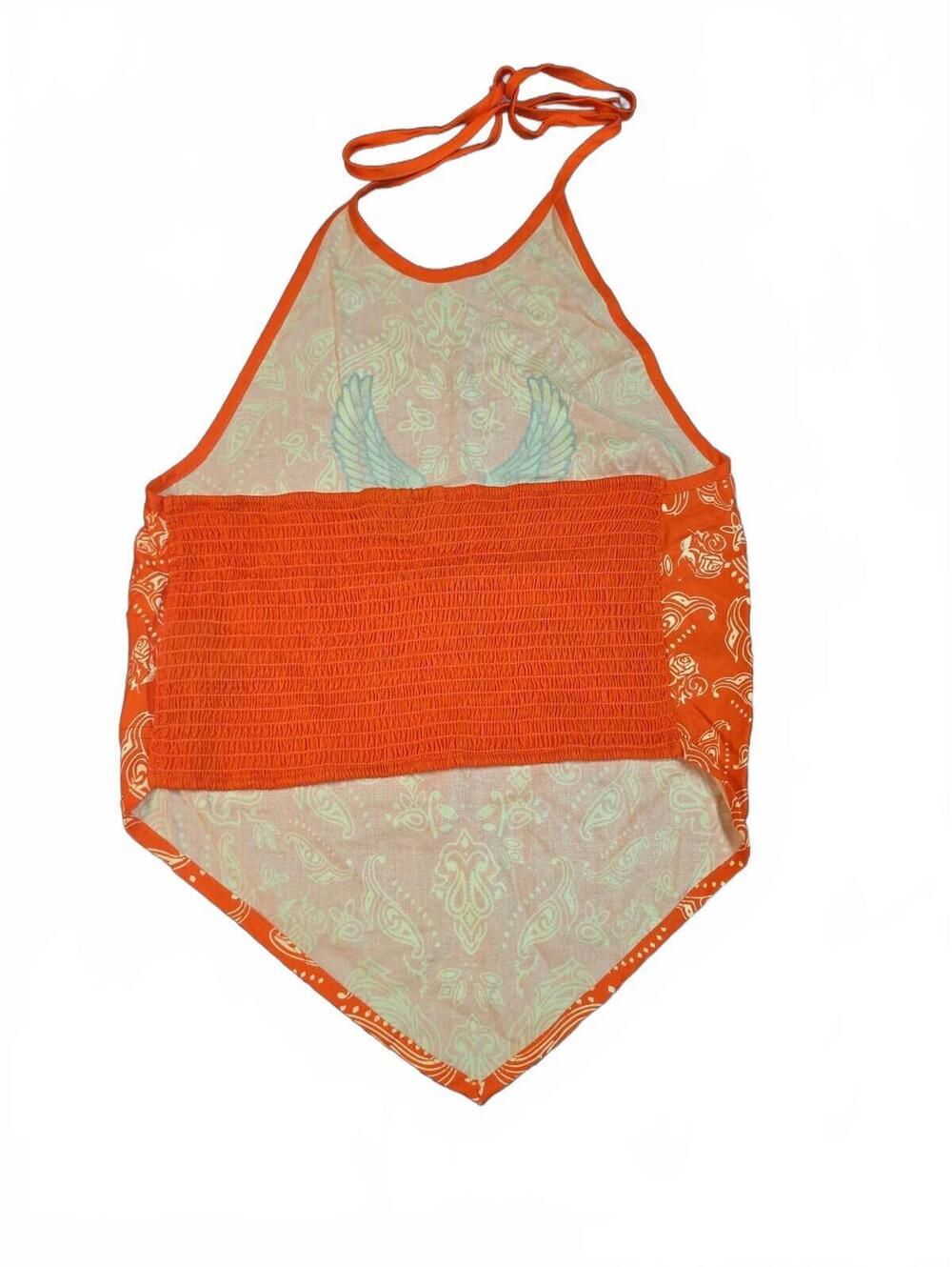 Harley-Davidson Neon Eagle Paisley Bandana Halter Top 96555-25VW Size M - Picture 4 of 8